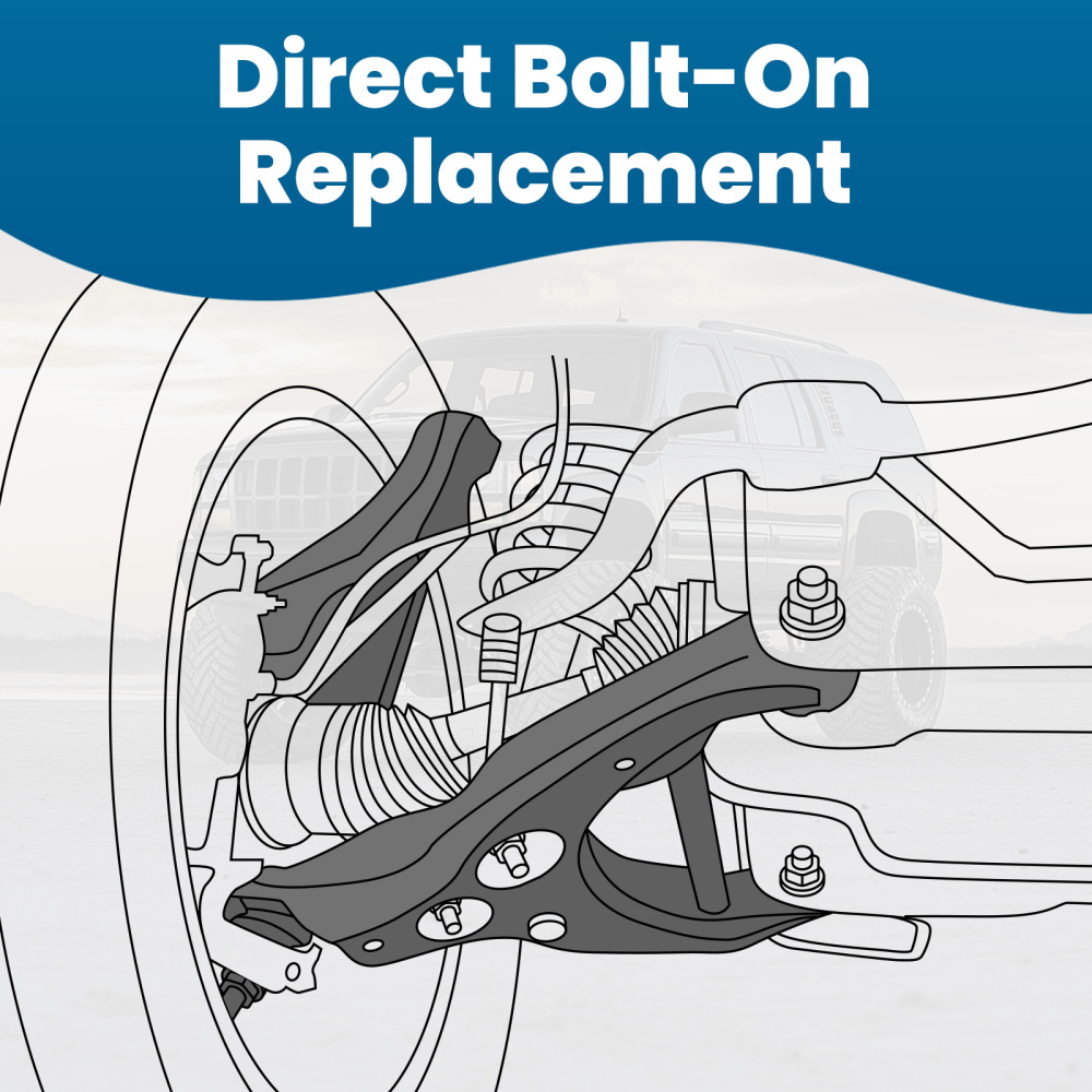 Front Left Side Lower Control Arm w/ Ball Joint compatible for Chevy Express compatible for Silverado 1500