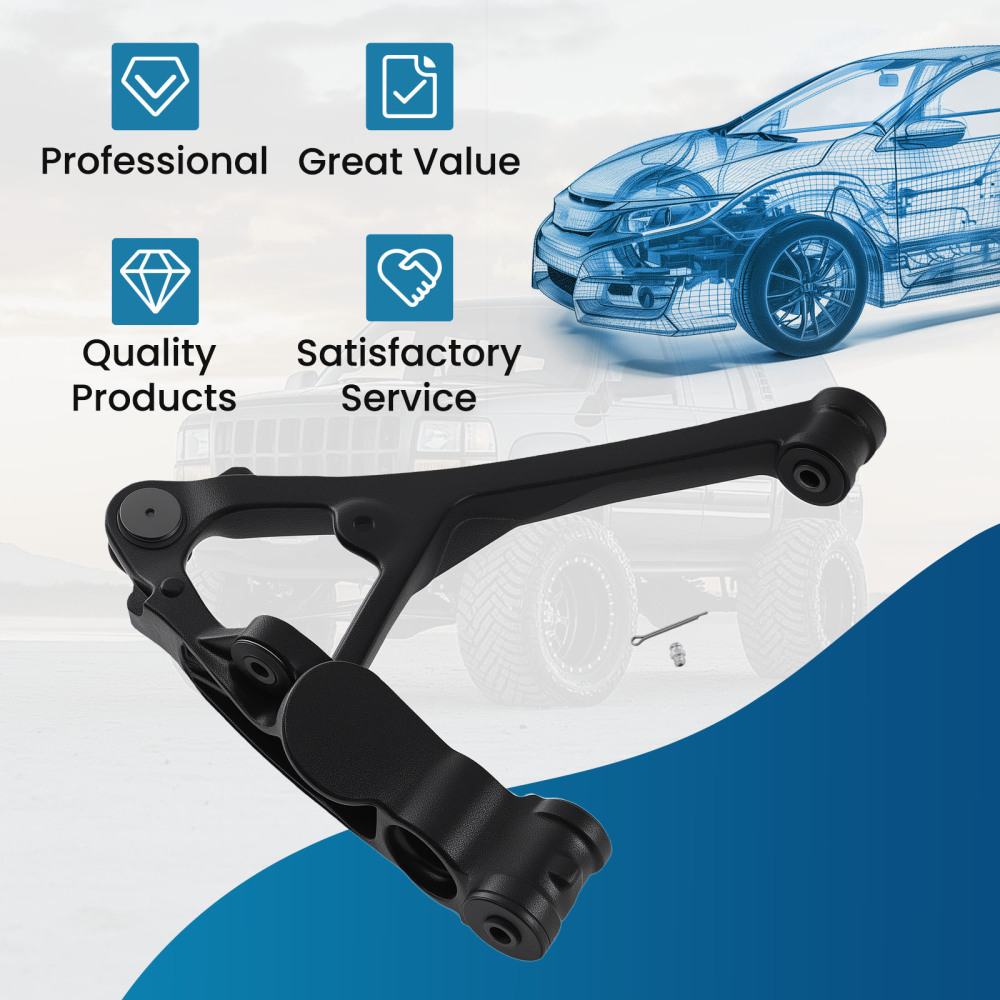 Front Left Side Lower Control Arm w/ Ball Joint compatible for Chevy Express compatible for Silverado 1500