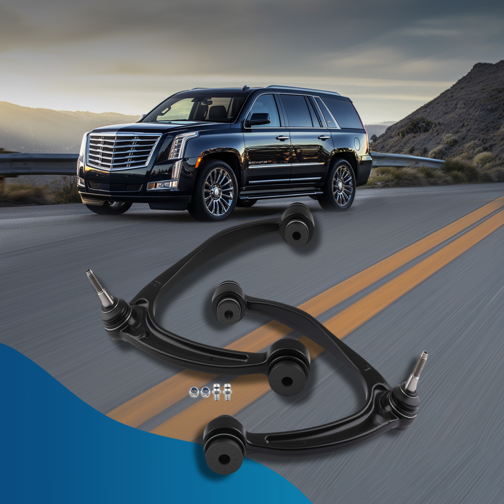 Front Upper Control Arms w/Ball Joints compatible for Chevy Silverado GMC Sierra 1500 compatible for Yukon