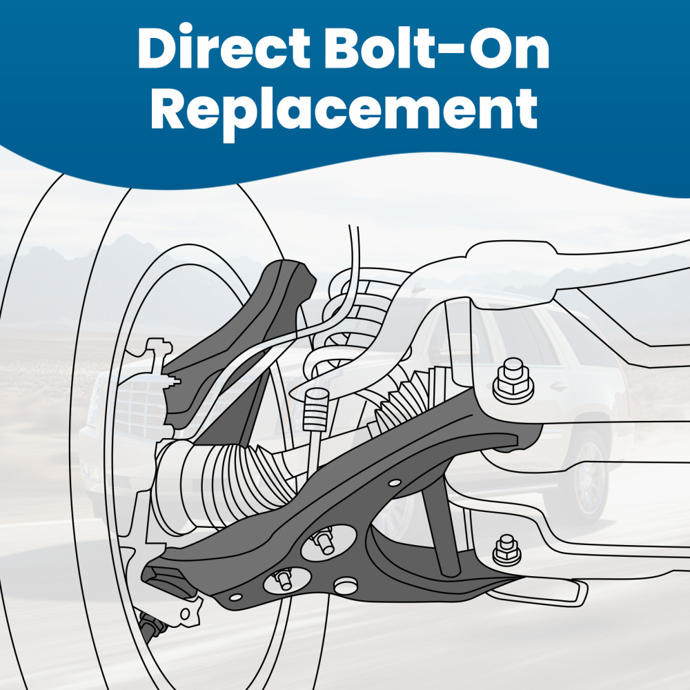 Front Upper Control Arms w/Ball Joints compatible for Chevy Silverado GMC Sierra 1500 compatible for Yukon
