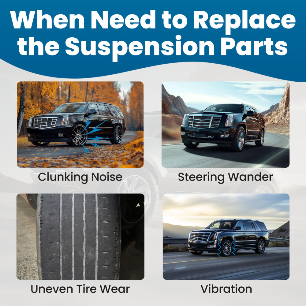 Front Upper Control Arms w/Ball Joints compatible for Chevy Silverado GMC Sierra 1500 compatible for Yukon