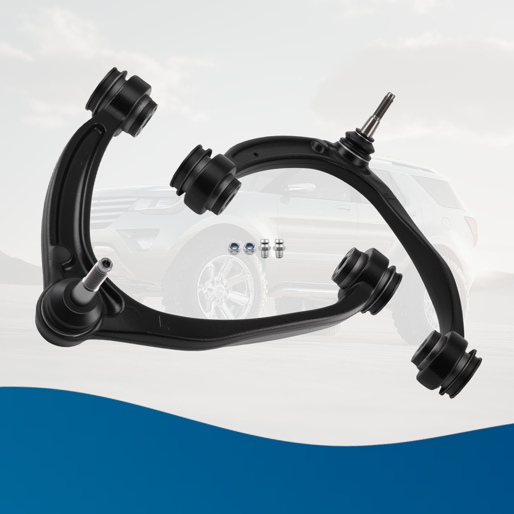 Front Upper Control Arms w/Ball Joints compatible for Chevy Silverado GMC Sierra 1500 compatible for Yukon