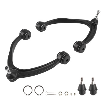 Front Upper Control Arms + Lower Ball Joints for 2007-13 compatible for Silverado Sierra 1500