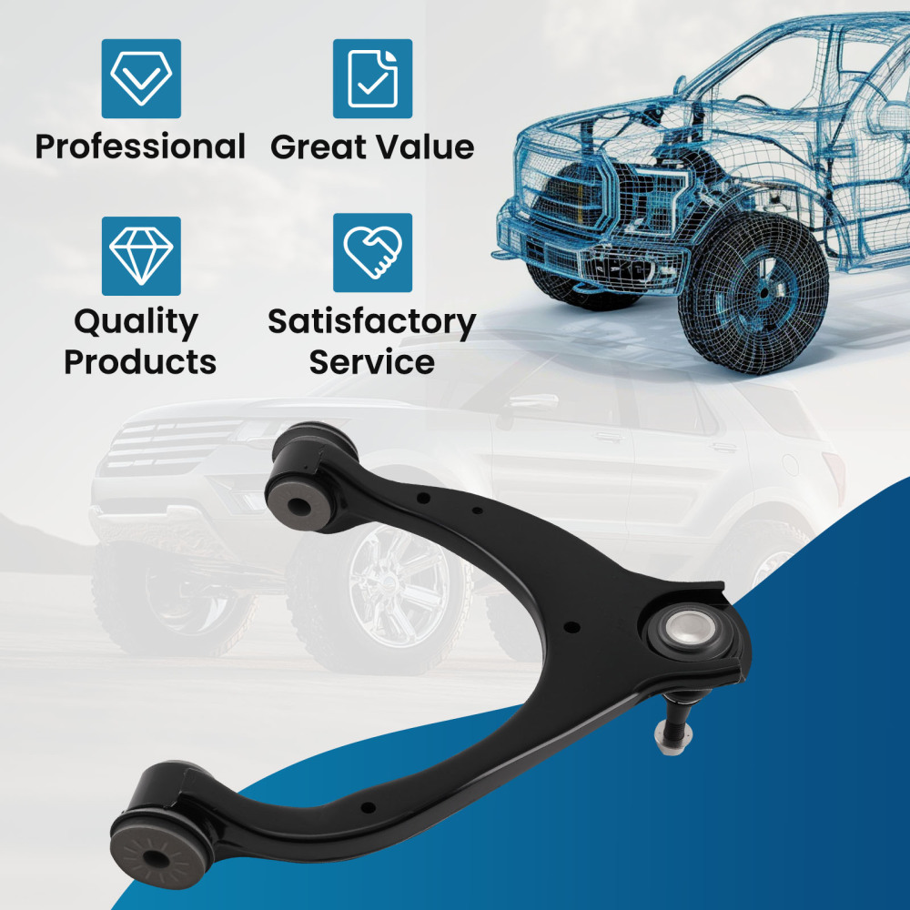 Front Left Upper Control Arm w/ Ball Joint for 2015 -2020 compatible for Chevy Tahoe GMC Yukon