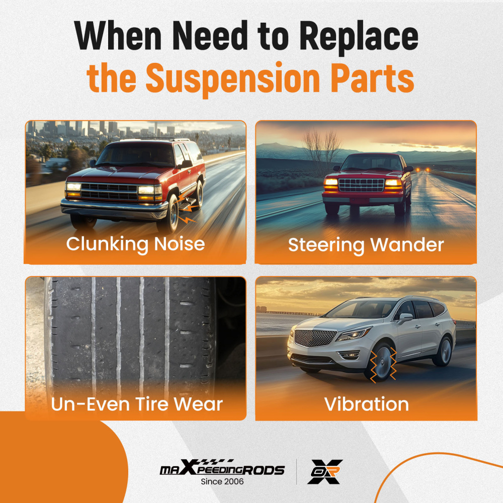 Front Upper Control Arm Ball Joint Sway Bar for 1995-1999 compatible for Chevy K1500 compatible for Suburban