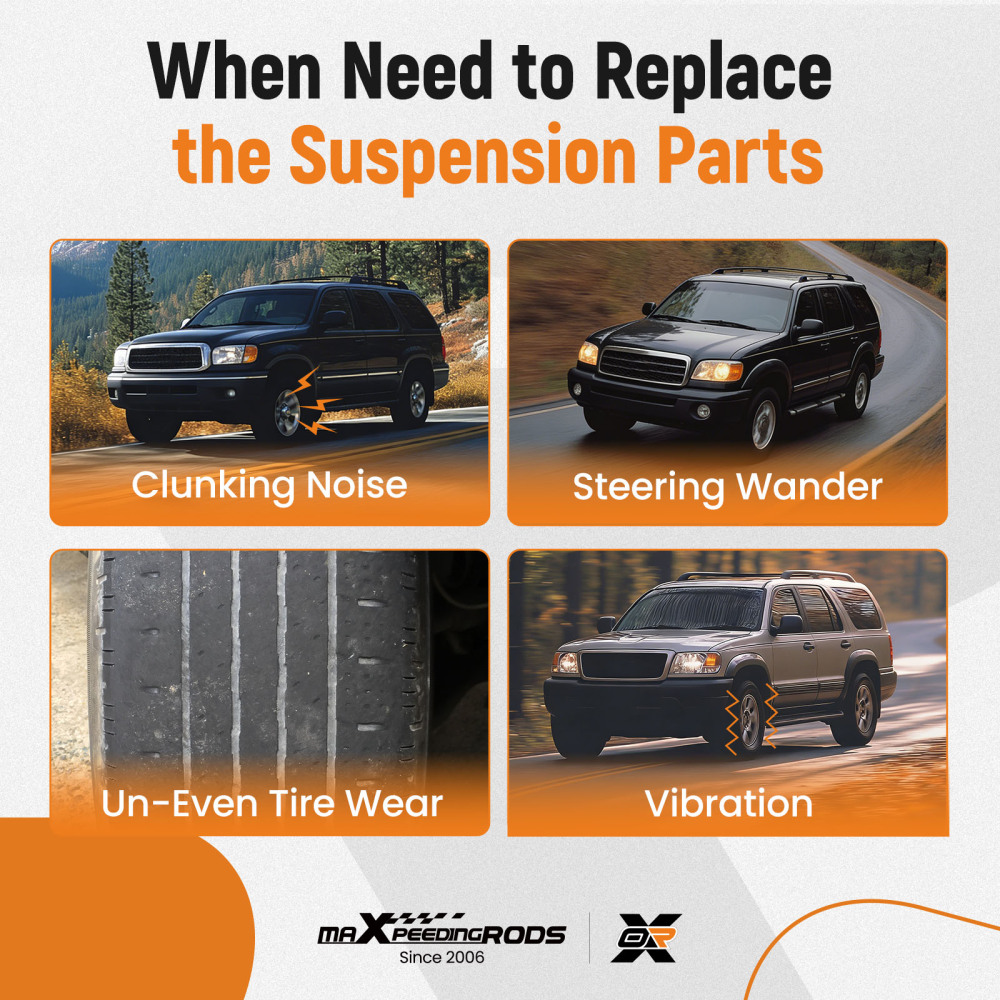 12PC Front Upper Control Arm Lower Ball Joint compatible for Ford Explorer 2001-2005 K8708T