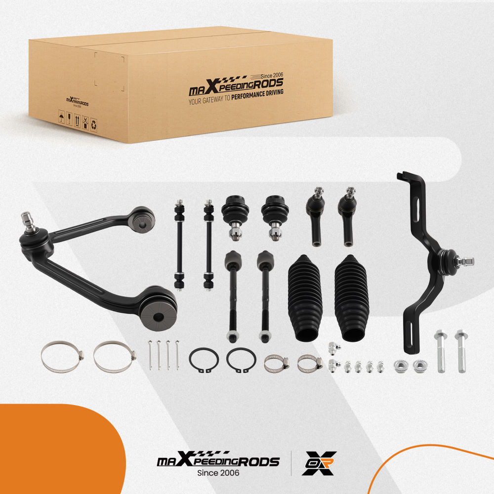 12PC Front Upper Control Arm Lower Ball Joint compatible for Ford Explorer 2001-2005 K8708T