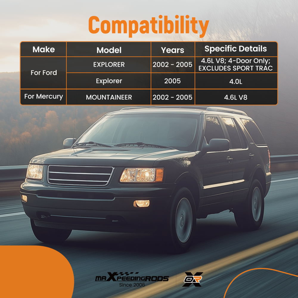 10pc Control Arm Ball Joint Tie Rod compatible for Ford Explorer 2002-2005 EV422 K7275