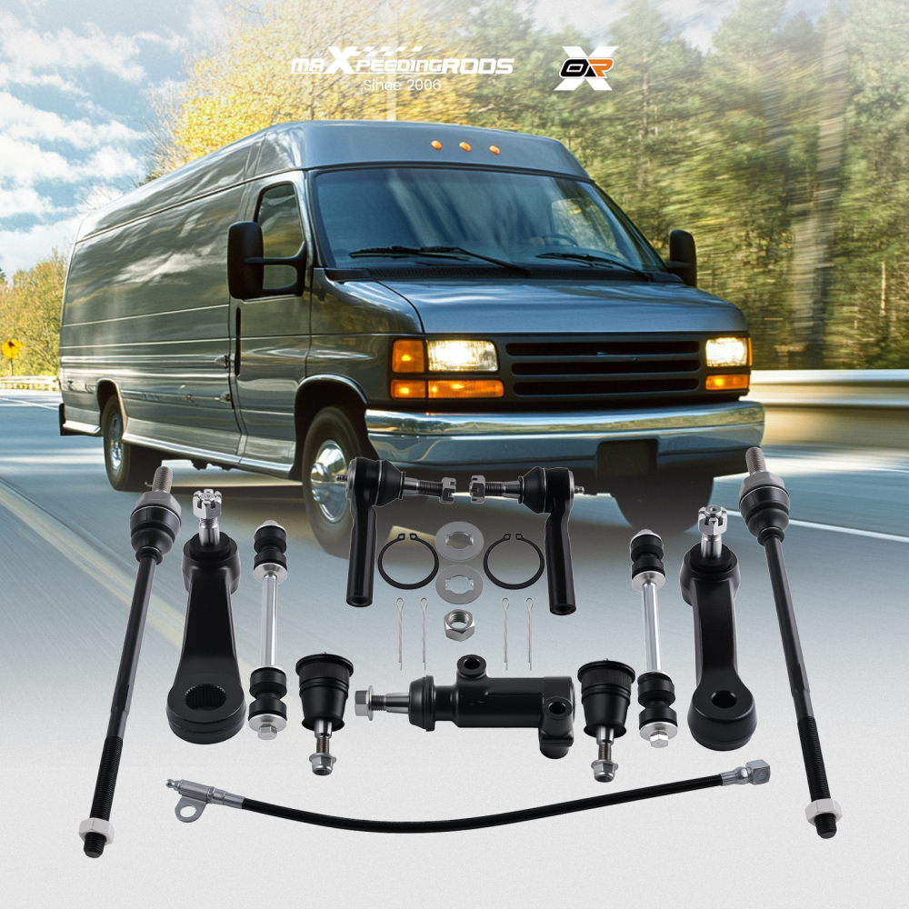 maXpeedingrods 11Pcs Front Suspension Kit Compatible for Chevy Express GMC Savana 2500 3500 2003-2008