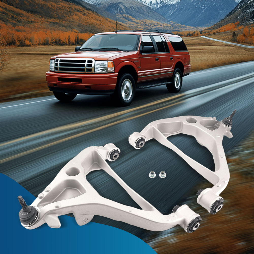 2x Front Lower Control Arms w/ Ball Joint For 2003-2006 compatible for Ford Expedition 2WD 4WD
