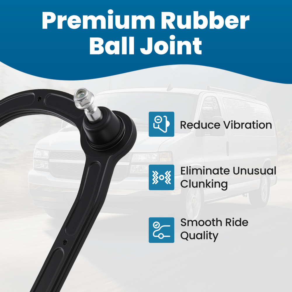 Front LowerUpper Control Arm w/ Ball Joint for 2003 - 2013 compatible for GMC Savana 3500