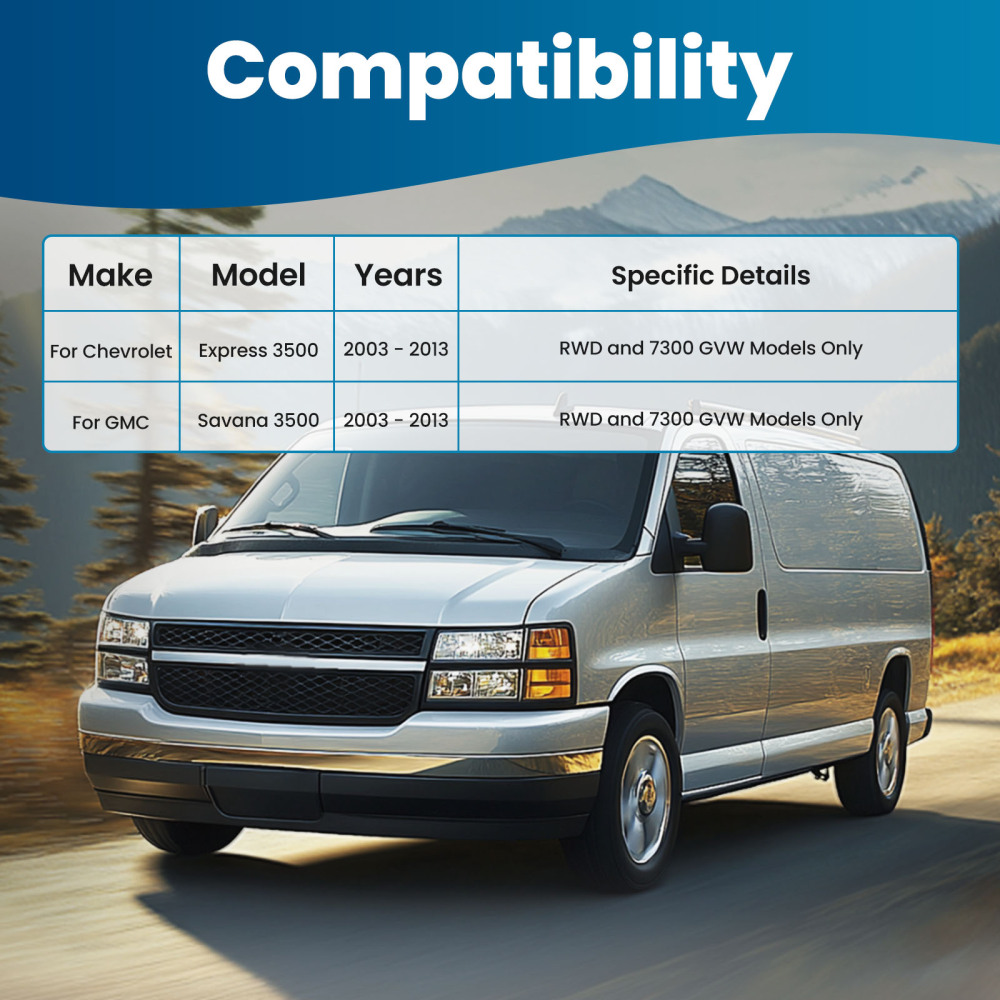 Front LowerUpper Control Arm w/ Ball Joint for 2003 - 2013 compatible for GMC Savana 3500