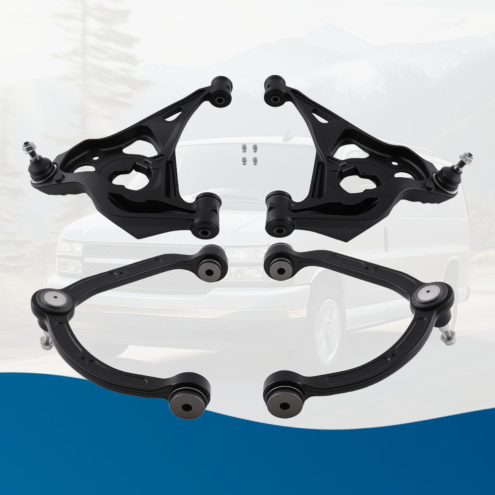 Front LowerUpper Control Arm w/ Ball Joint for 2003 - 2013 compatible for GMC Savana 3500