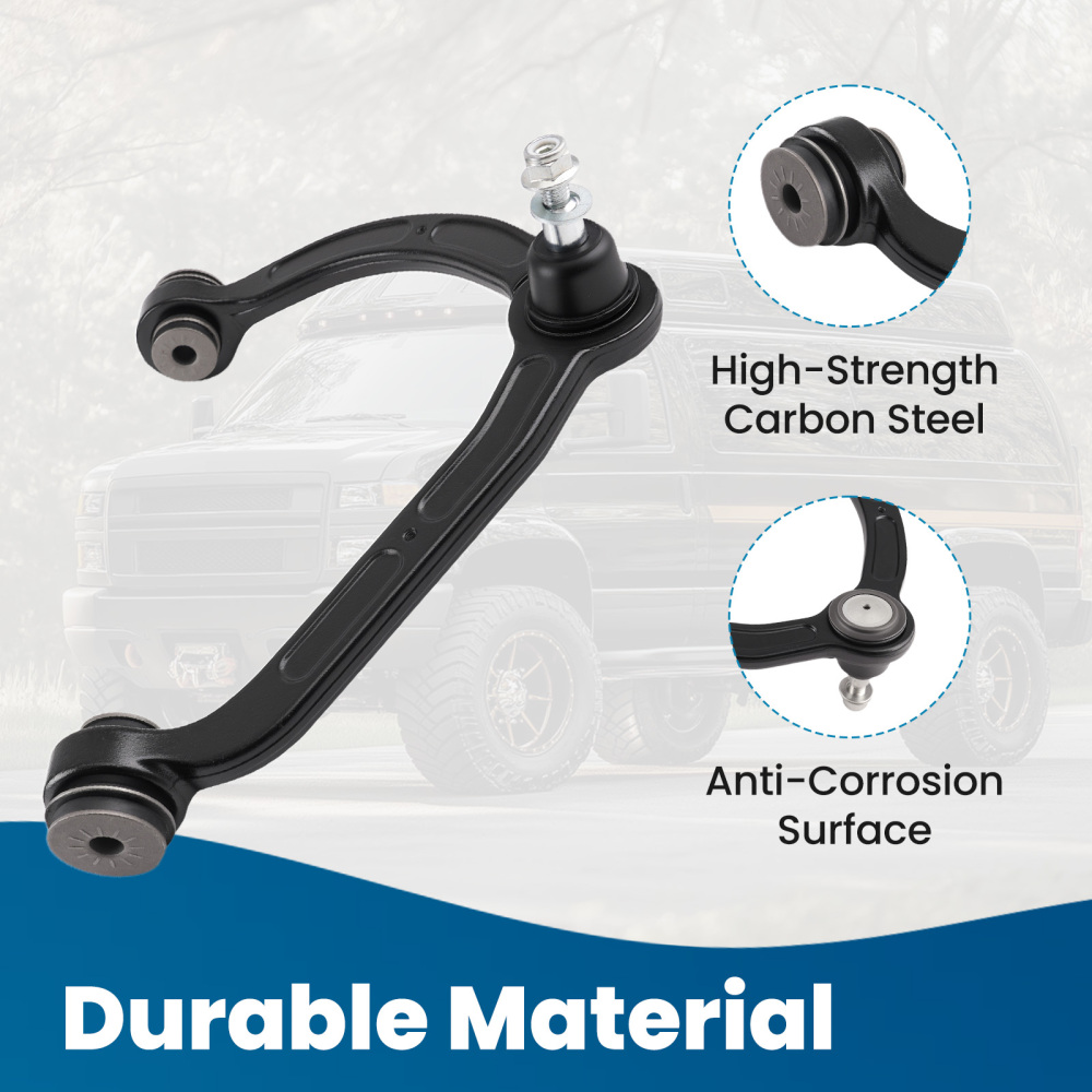 Front Upper Control Arms compatible for Chevy Silverado Express compatible for GMC Sierra Savana 2500 3500