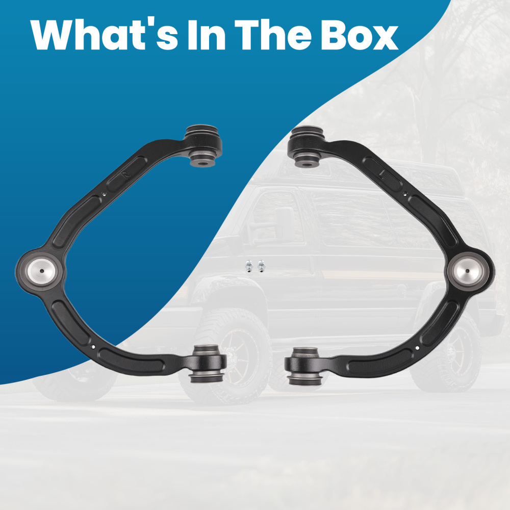 Front Upper Control Arms compatible for Chevy Silverado Express compatible for GMC Sierra Savana 2500 3500