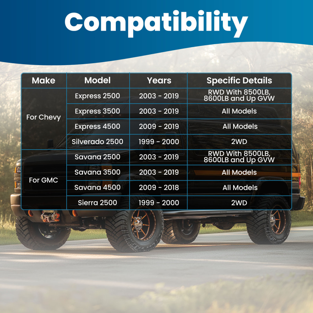 Front Upper Control Arms compatible for Chevy Silverado Express compatible for GMC Sierra Savana 2500 3500