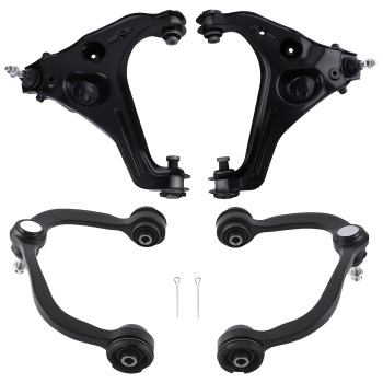 4pcs Front LowerUpper Control Arms For 09-13 compatible for Ford F-150 Expedition Navigator
