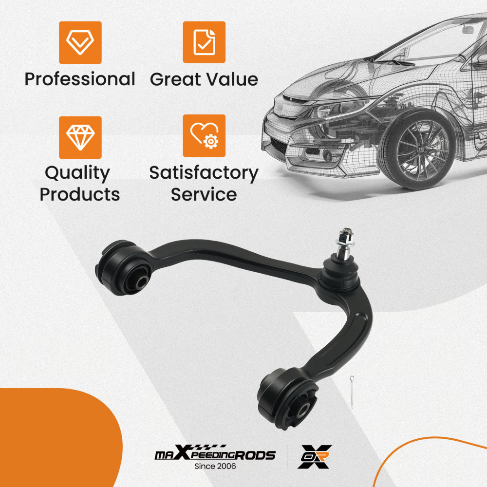 LH Upper Control Arm compatible for FORD EXPEDITION F-150 NAVIGATOR 2004-2022 MARK LT 06-08