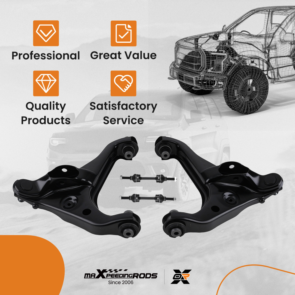 8x Front Upper Lower Control Arms Sway Bar Linka for 09-13 For F-150 Expedition