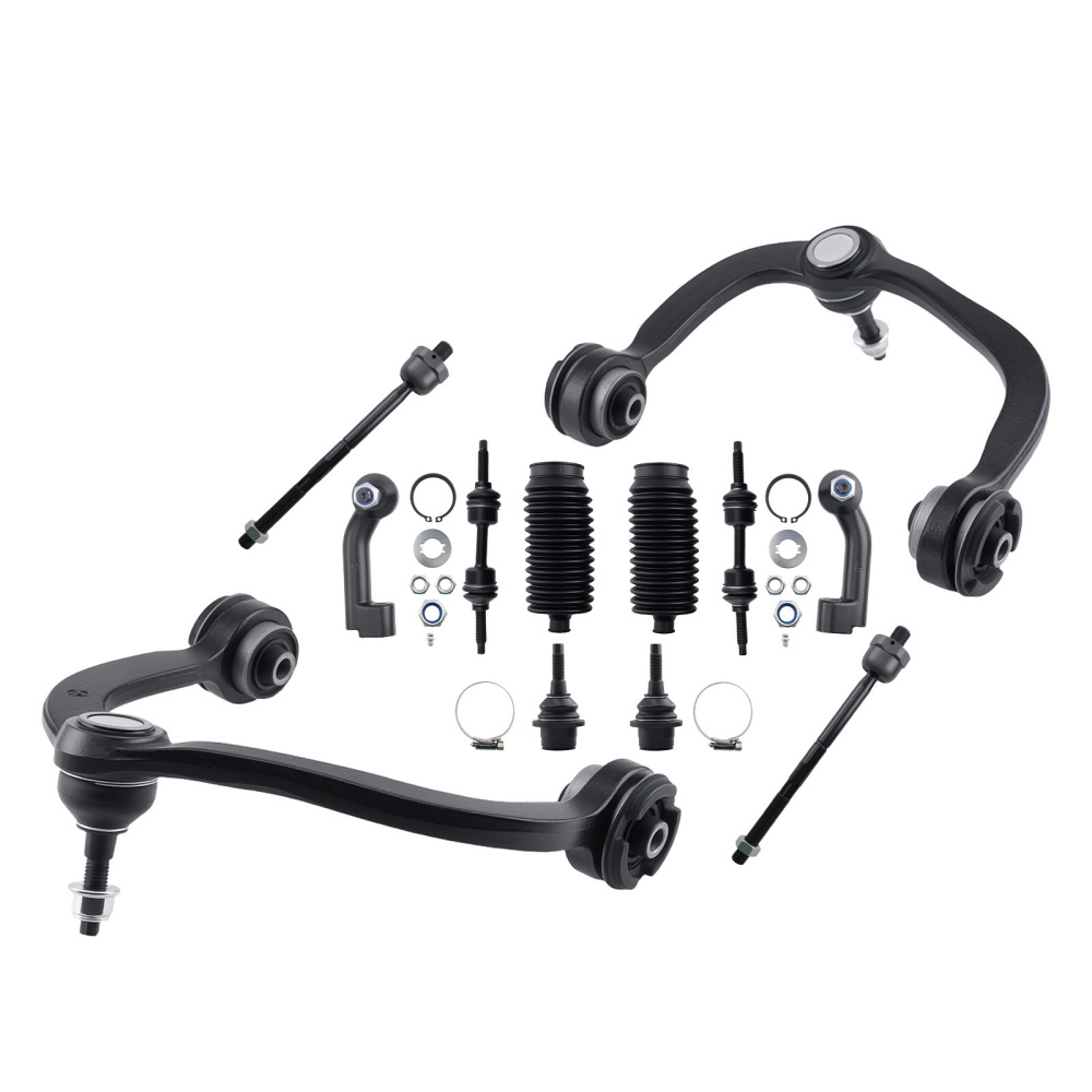 Upper Lower Control Arms Sway Bar Link Tie Rod compatible for Ford F-150 Expedition 2009-14