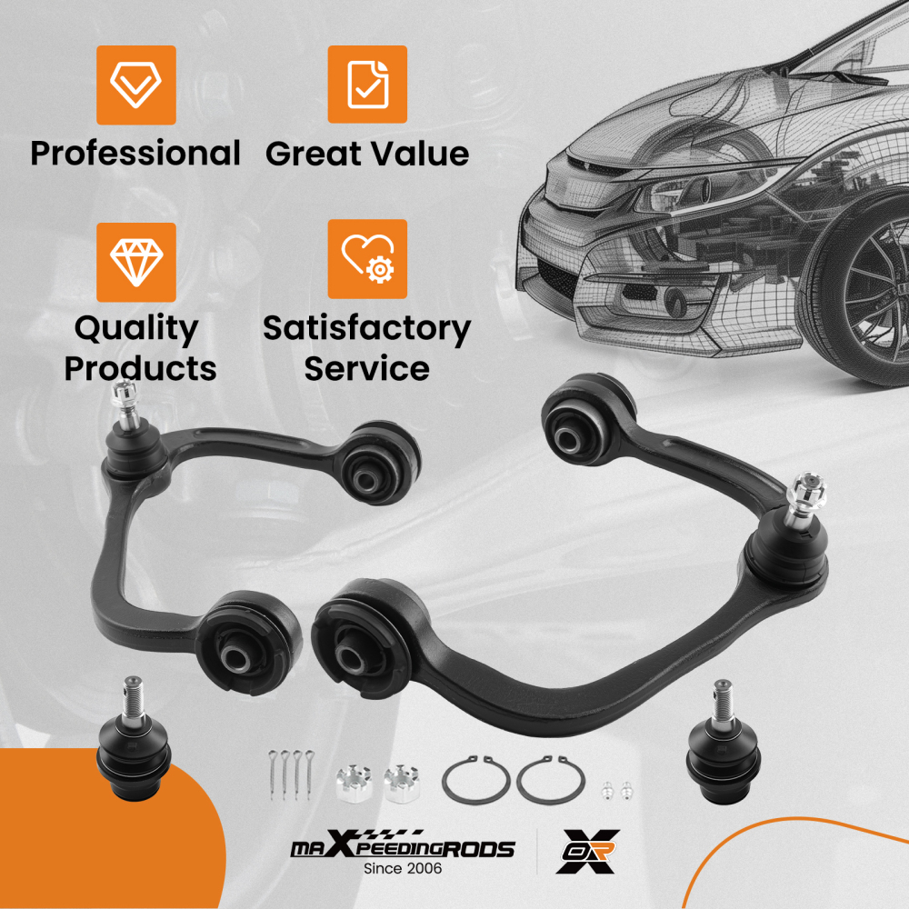 6pcs Front LowerUpper Control Arm compatible for Ford F-150 Expedition 2009-2013 K621267