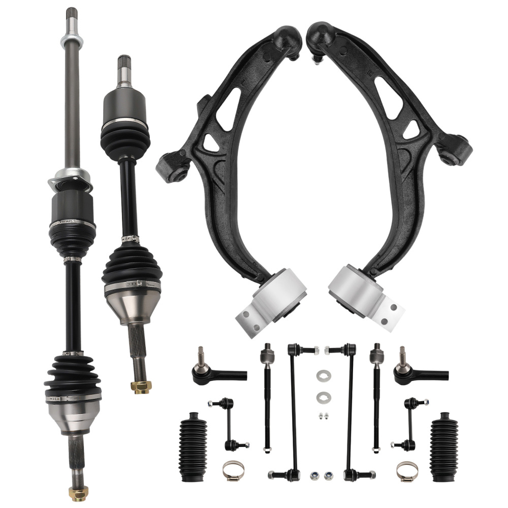 14pcs Front Lower Control Arm Sway Bar CV Axle Shaft For 2014-2017 compatible for Ford Explorer