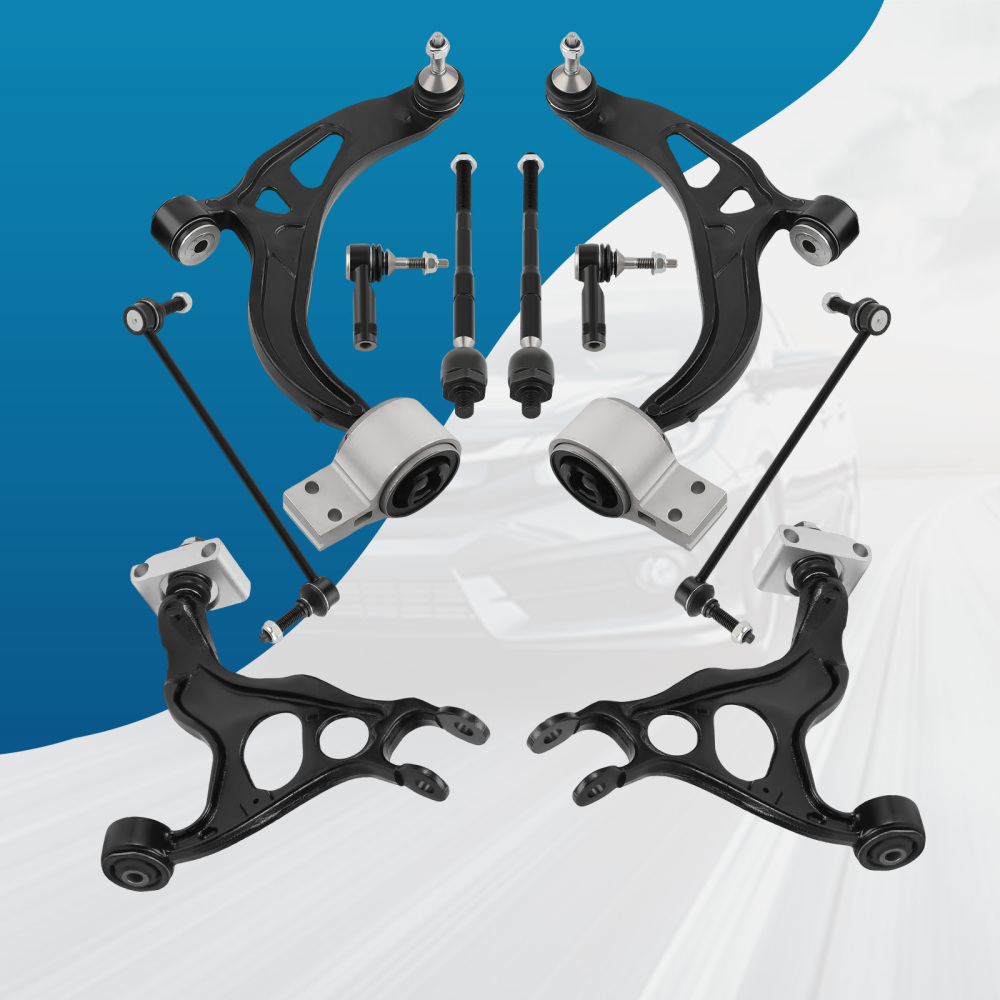 Rear Upper + Front Lower Control Arms Sway Bar Links for 2011-2019 compatible for Ford Explorer