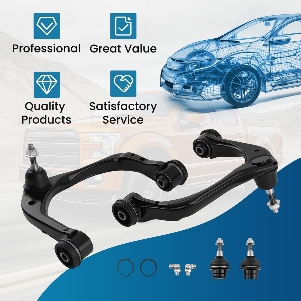 Front Upper Control arm w/Ball Joint Kit compatible for Ford F-150 F150 2015-2021 K623339