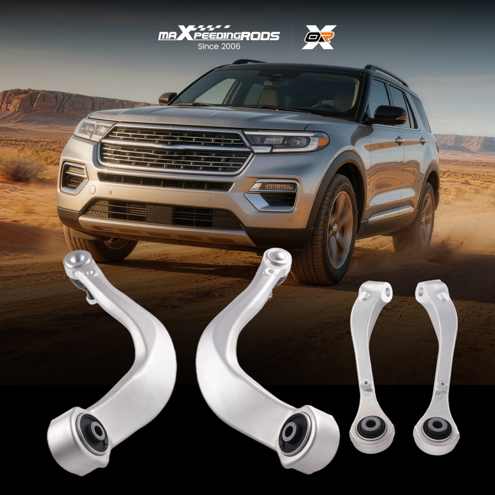4x Front Lower Forward Rearward Control Arm + Ball Joint compatible for Ford Explorer 20-23