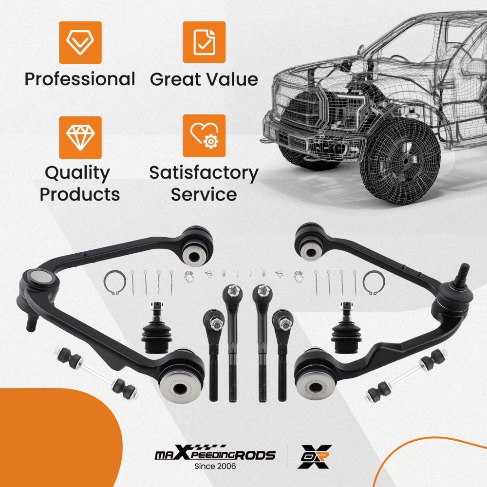 maXpeedingrods RWD Front Upper Control Arm Kit Compatible for Ford Expedition 1997-2002