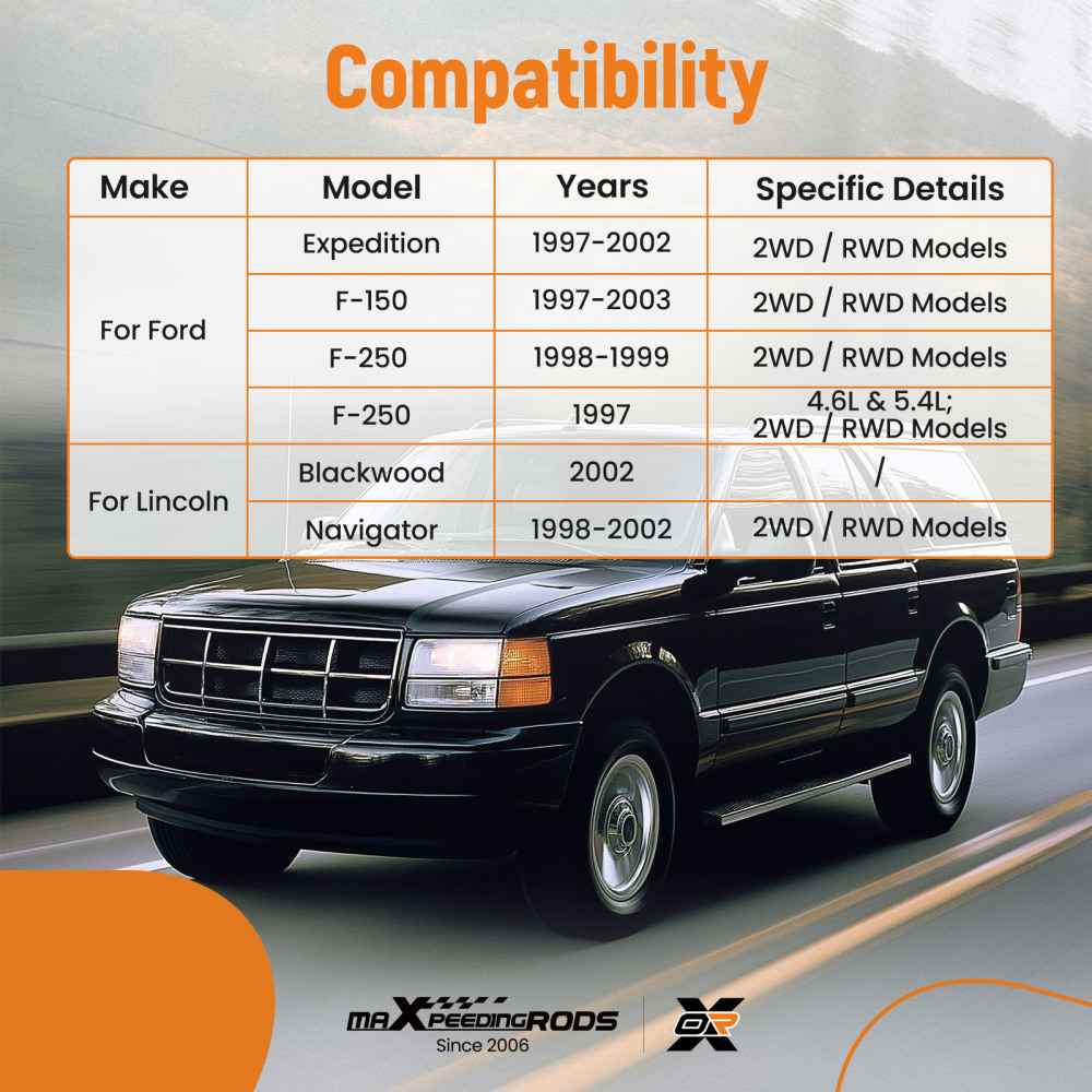 maXpeedingrods RWD Front Upper Control Arm Kit Compatible for Ford Expedition 1997-2002