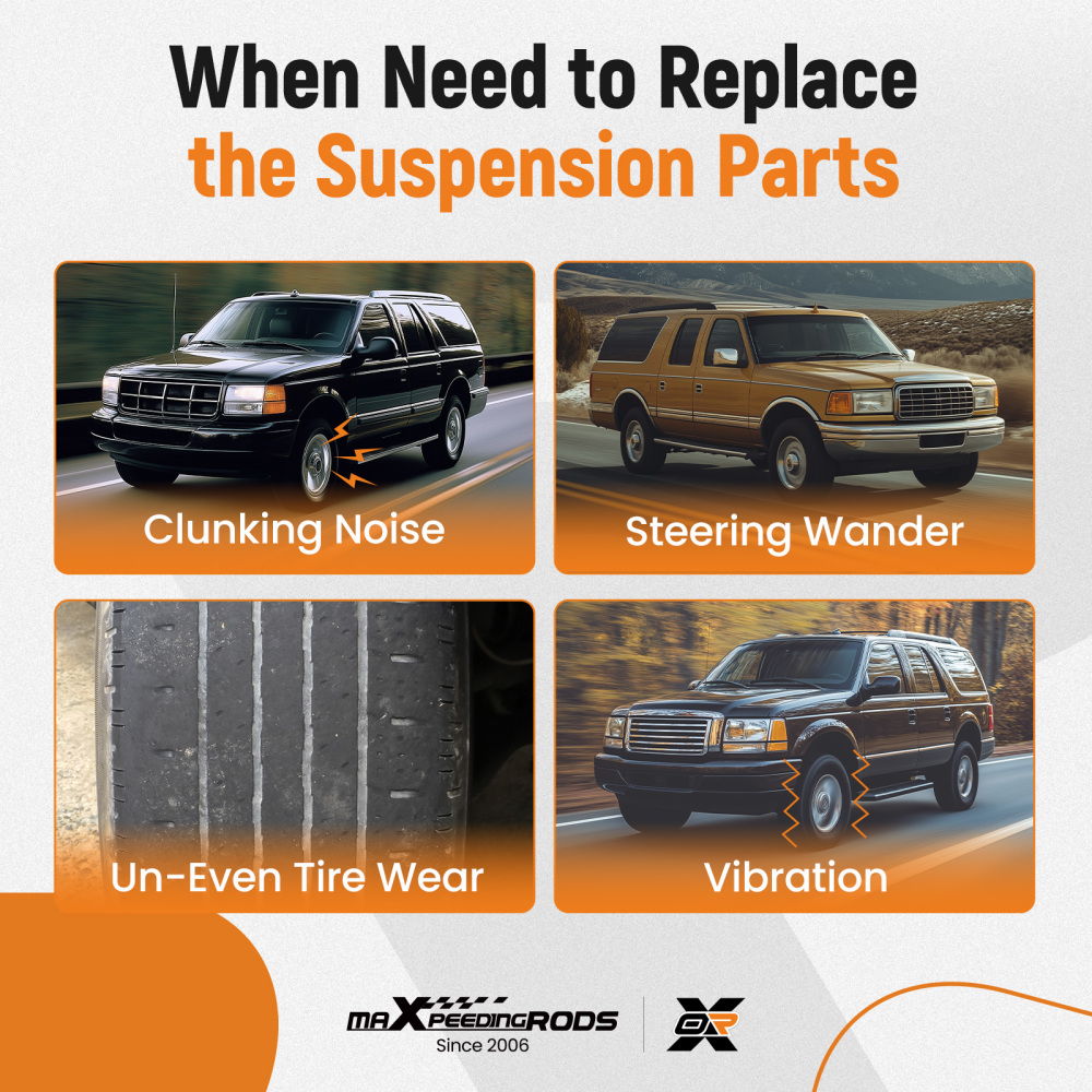 maXpeedingrods RWD Front Upper Control Arm Kit Compatible for Ford Expedition 1997-2002