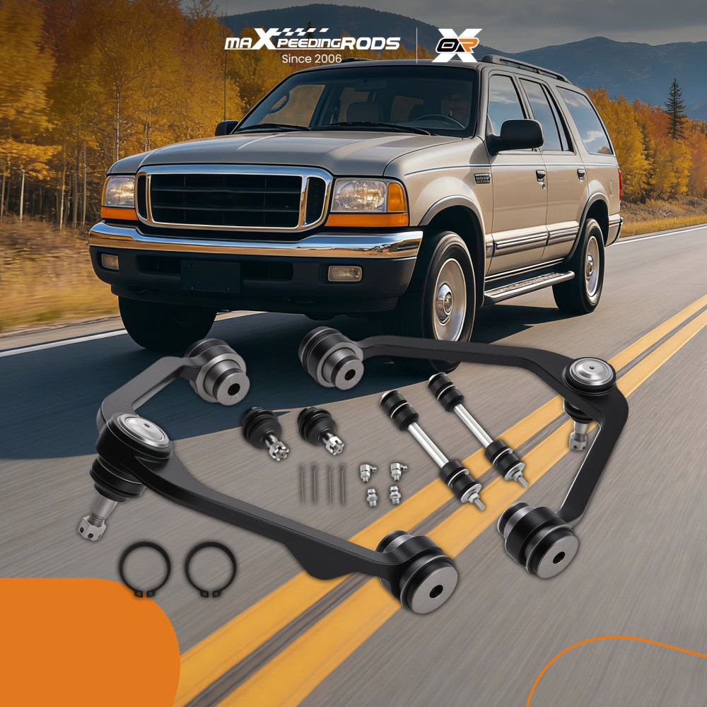 6pc Front Upper Control Arm Ball Joint Sway Bar for F-150 Expedition 1997-2003