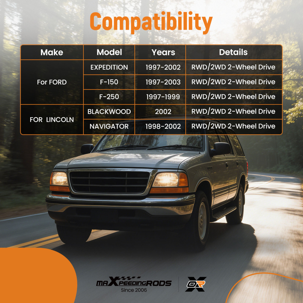 6pc Front Upper Control Arm Ball Joint Sway Bar for F-150 Expedition 1997-2003