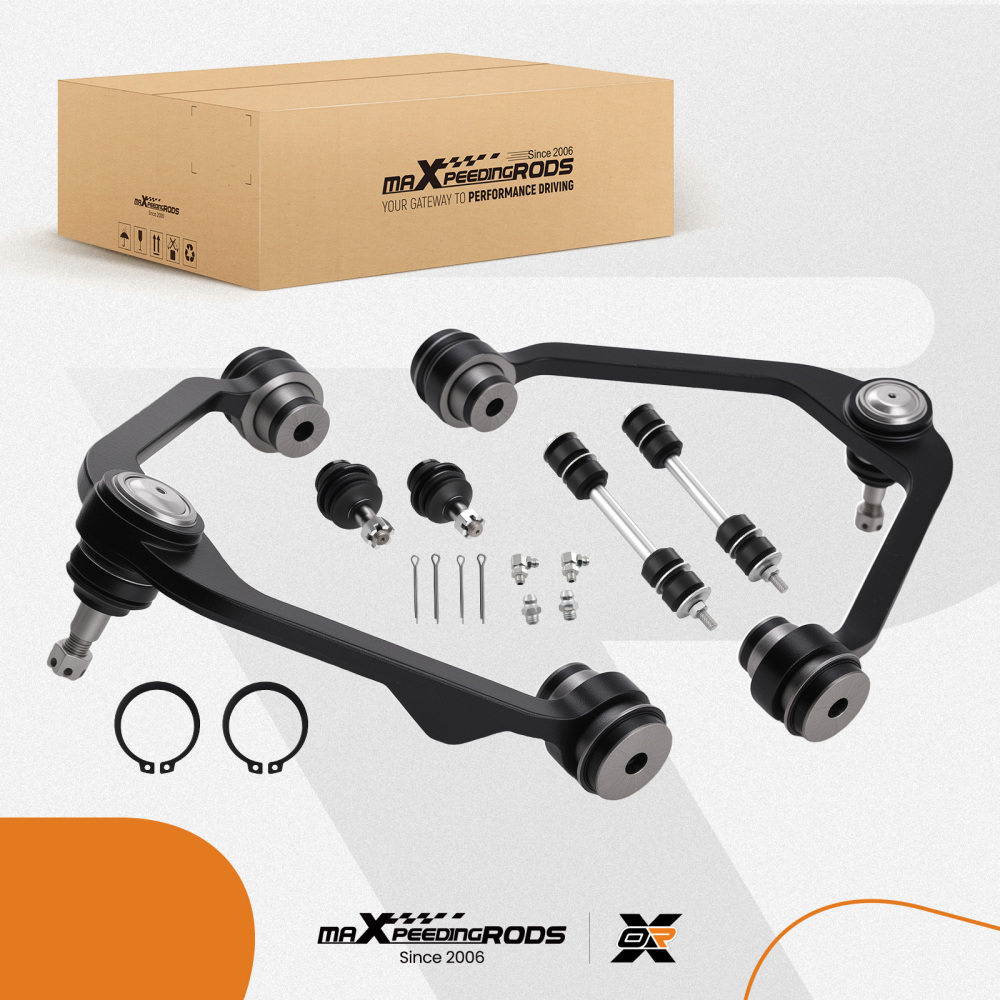 6pc Front Upper Control Arm Ball Joint Sway Bar for F-150 Expedition 1997-2003