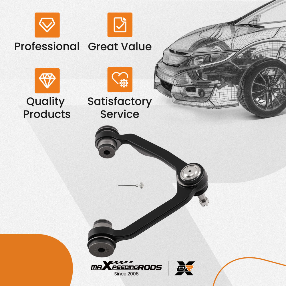 Front Upper Driver Control Arm compatible for Ford Expedition F-150 Navigator 1997-2003