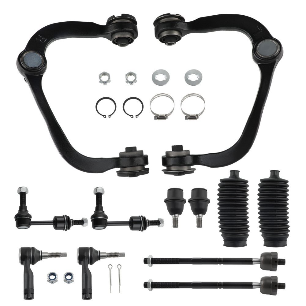 12 Pcs Control Arms Ball Joint Sway Bar Tie compatible for Ford F-150 2004 2005 2WD K80308 suspension arms