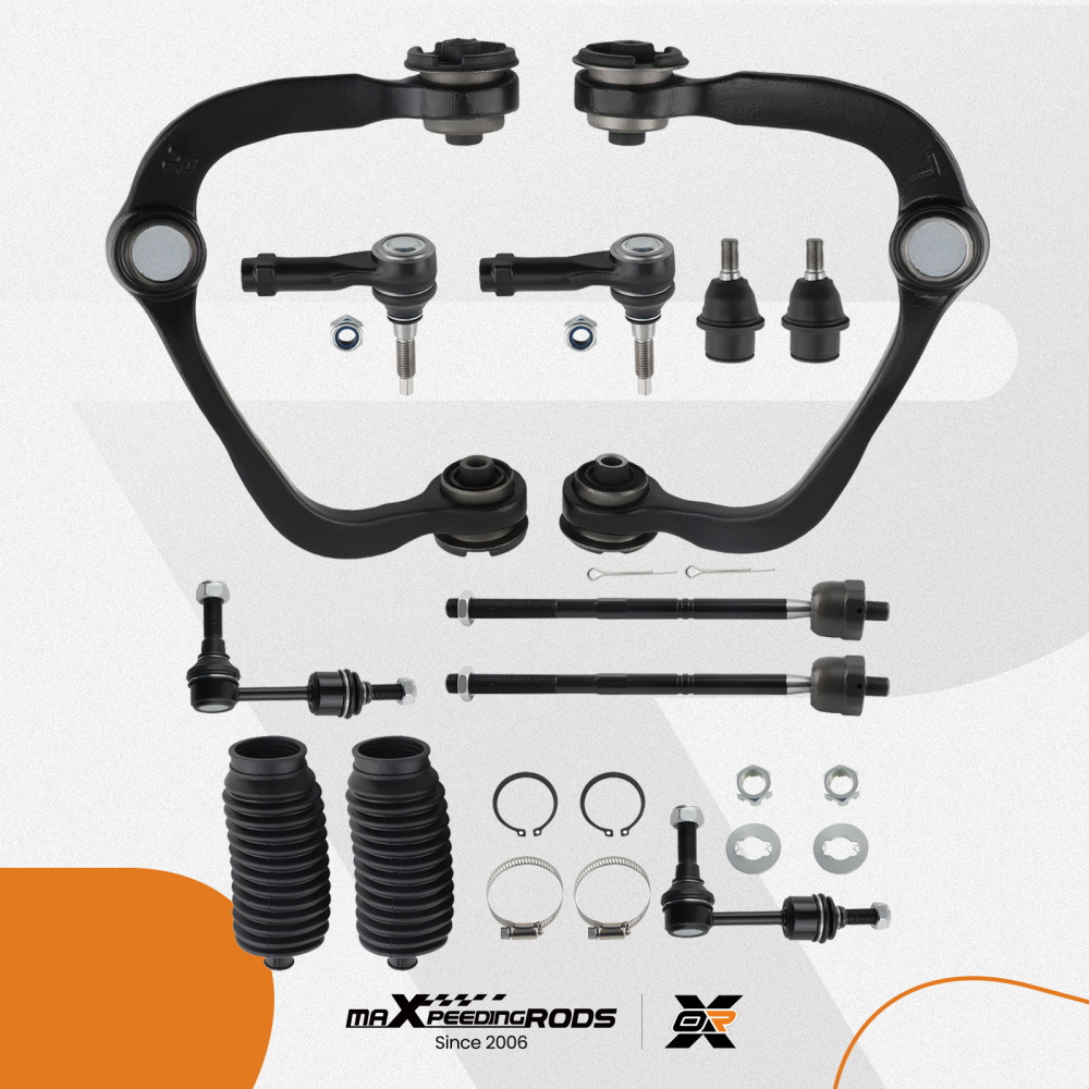 12 Pcs Control Arms Ball Joint Sway Bar Tie compatible for Ford F-150 2004 2005 2WD K80308 suspension arms