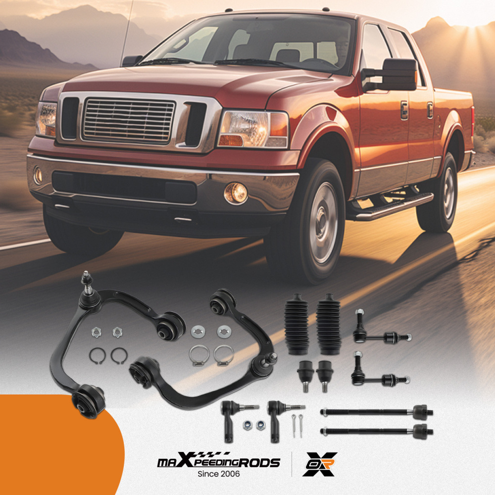 12 Pcs Control Arms Ball Joint Sway Bar Tie compatible for Ford F-150 2004 2005 2WD K80308 suspension arms