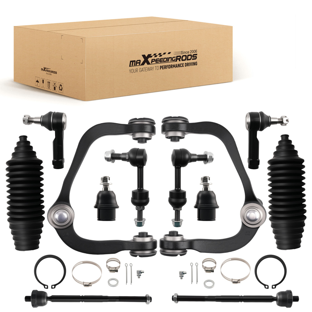 12 Pcs Control Arms Ball Joint Sway Bar Tie compatible for Ford F-150 2004 2005 2WD K80308 suspension arms