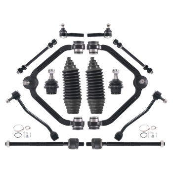 Front Upper Control Arm Lower Ball Joint Sway Bar Link TieRod compatible for Explorer 01-03