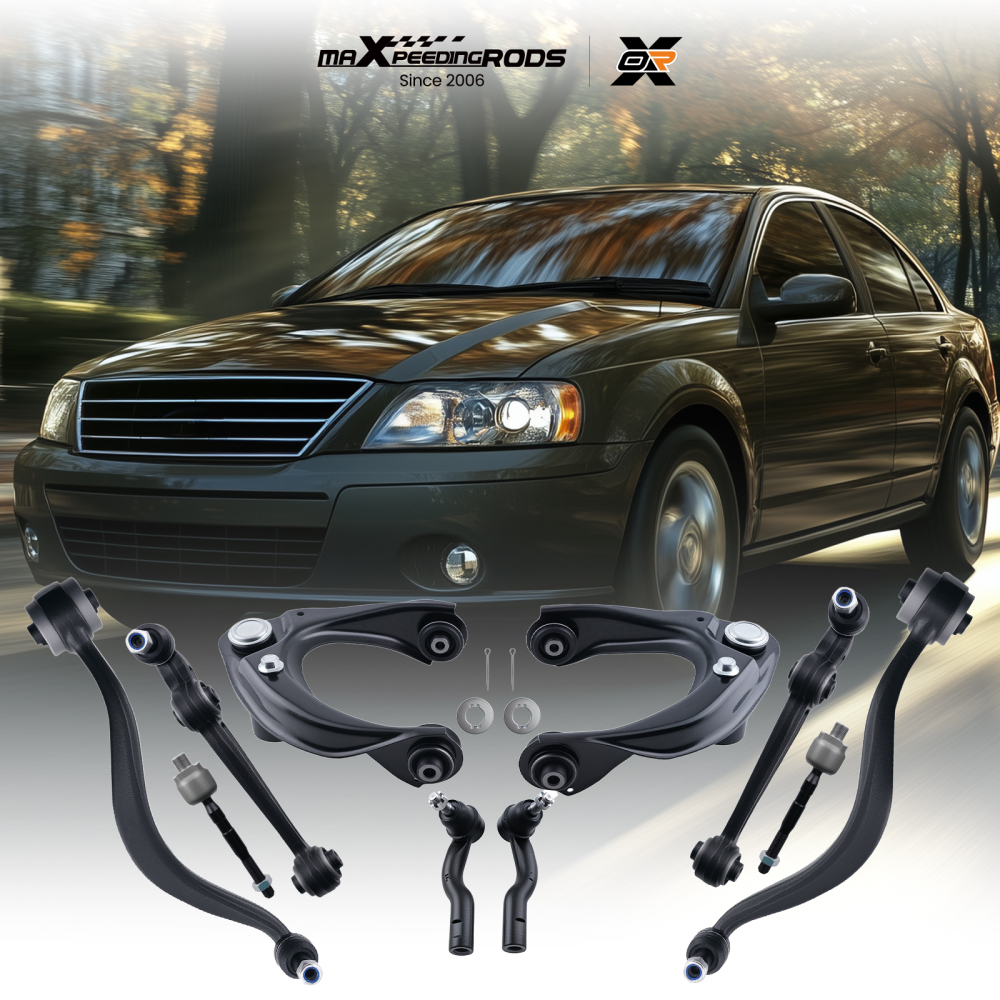 10PC Front Upper Lower Control Arm Tie Rod compatible for Ford Fusion compatible for Lincoln MKZ 2007-2012