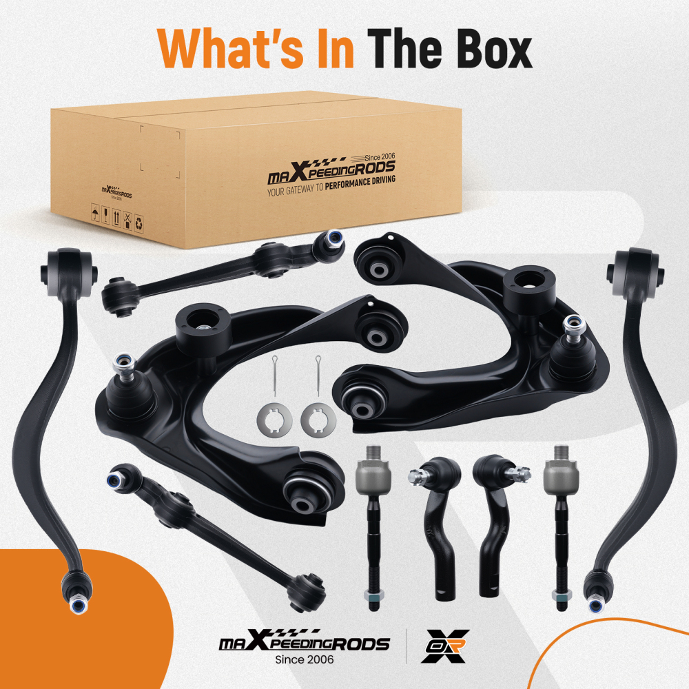 10PC Front Upper Lower Control Arm Tie Rod compatible for Ford Fusion compatible for Lincoln MKZ 2007-2012