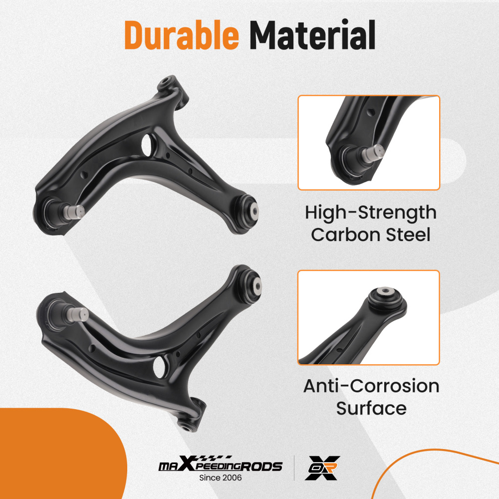 6X FRONT CONTROL ARM WISHBONE LINK BARS TRACK ROD ENDS compatible for FORD FIESTA 2008-2017