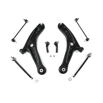 8x Front Lower Control ArmBall Joint +Sway Bar Link compatible for Ford Fiesta 2011-2019