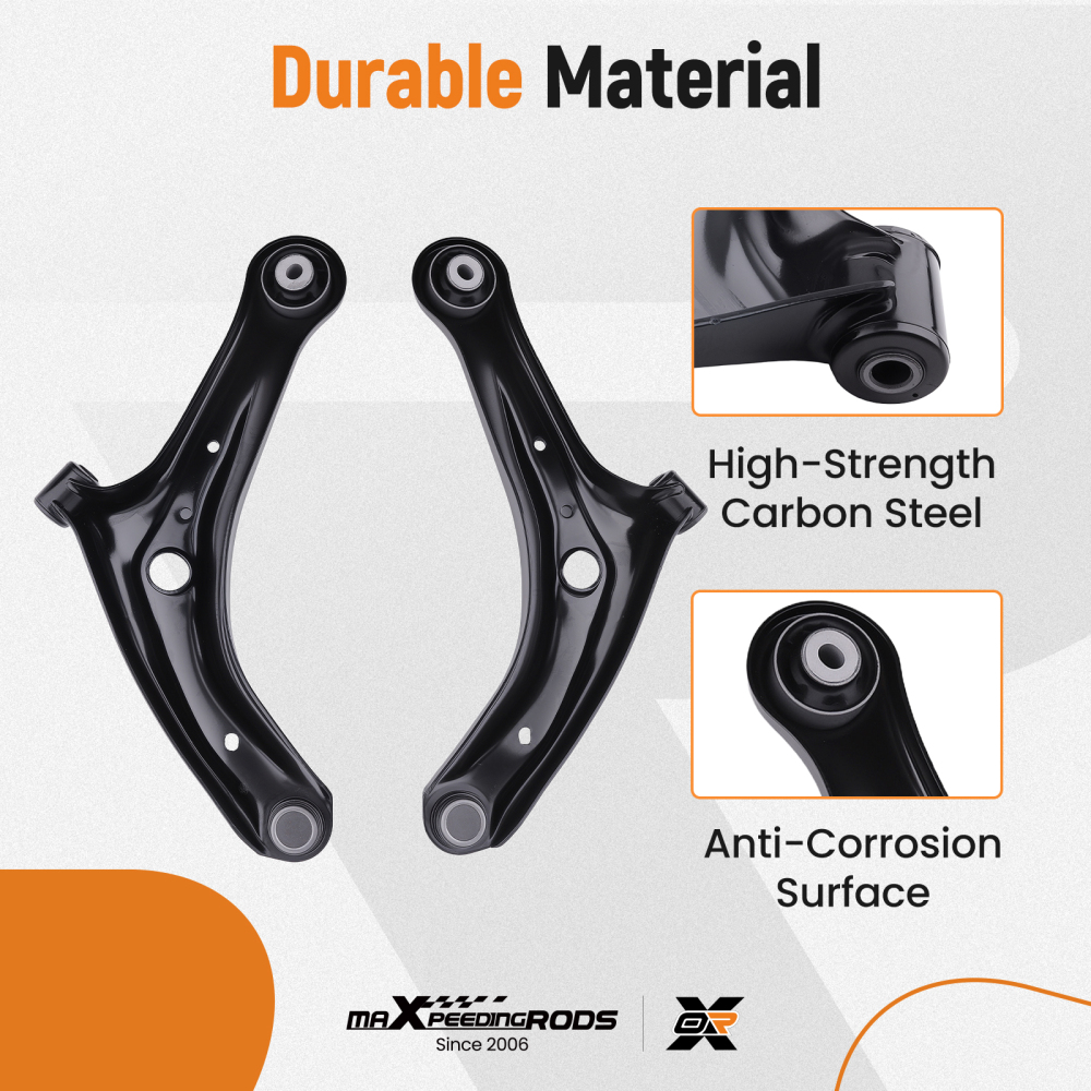 Compatible for Ford Fiesta 2x Lh Rh Front Lower Suspension Control Wishbone Arm Left Right suspension arms