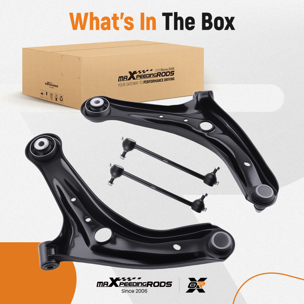 Compatible for Ford Fiesta 2x Lh Rh Front Lower Suspension Control Wishbone Arm Left Right suspension arms