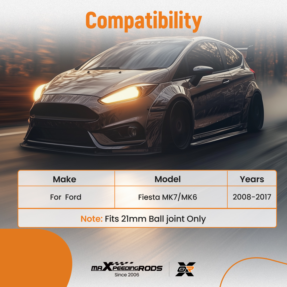 Compatible for Ford Fiesta 2x Lh Rh Front Lower Suspension Control Wishbone Arm Left Right suspension arms