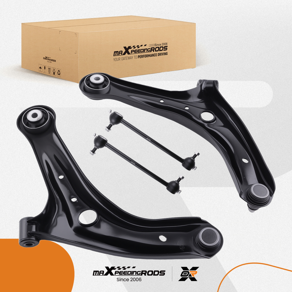 Compatible for Ford Fiesta 2x Lh Rh Front Lower Suspension Control Wishbone Arm Left Right suspension arms