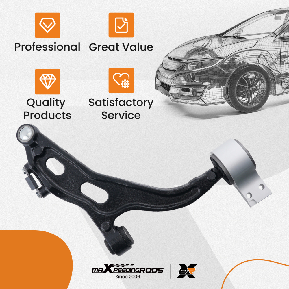 Lower Control Arm Front Left compatible for Ford Five Hundred 2005-2007 MS40147 RK621604